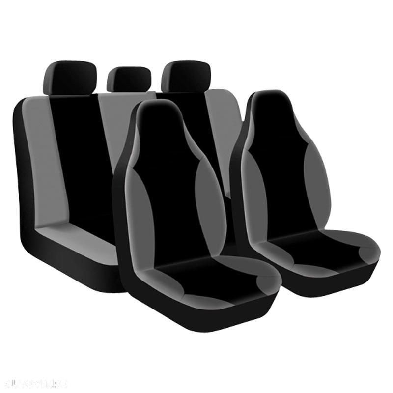 Set huse scaune auto Street Racer High 9 buc gri-negru - 1