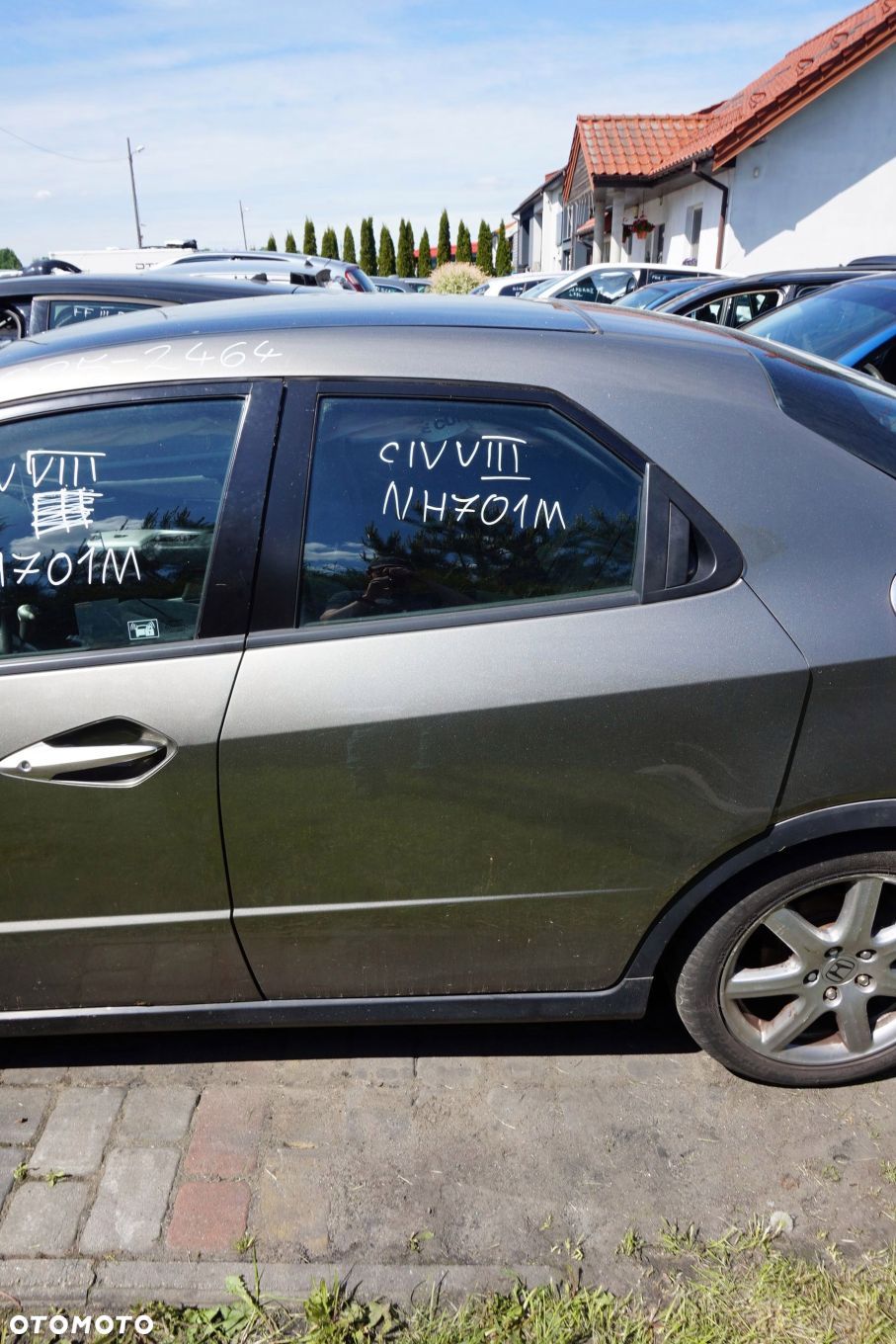 DRZWI TYLNE LEWE CIVIC VIII 5D HB NH701M  SZARY HONDA 2006-2010 - 1