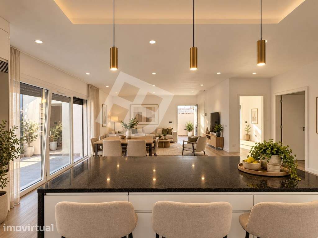 Moradia T3+1 Nova com Jardim, Terraço e Garagem - Grande imagem: 4/37