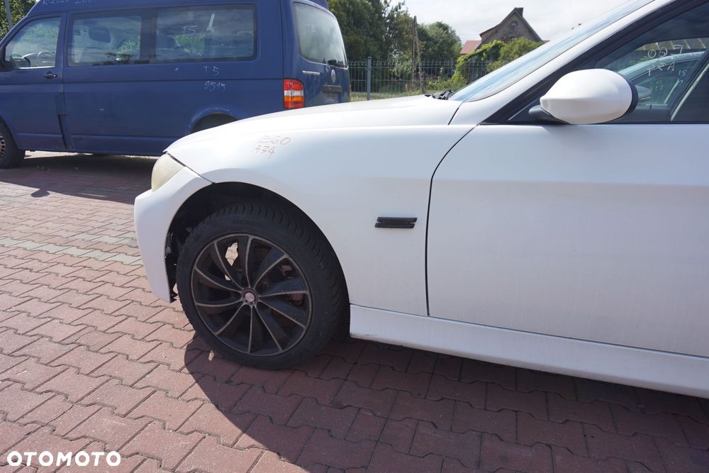 MASKA ZDERZAK BŁOTNIKI LAMPY 3 E90 A34 M-PAKIET BMW 2004-2008 BIAŁY PRZÓD KOMPLETNY - 9