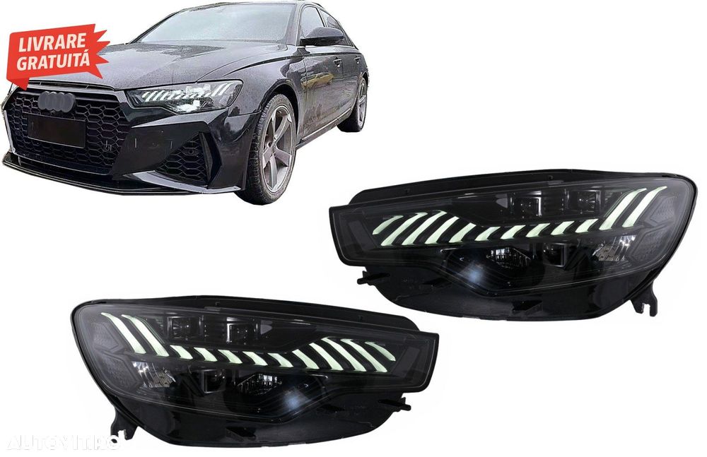 Faruri LED Audi A6 4G C7 (2011-2014) Facelift Design conversie de la Xenon la LED- livrare gratuita - 1
