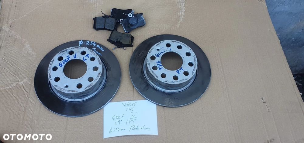Tarcze hamulcowe klocki tył tylne VW Golf V 2.0 SDI - 1