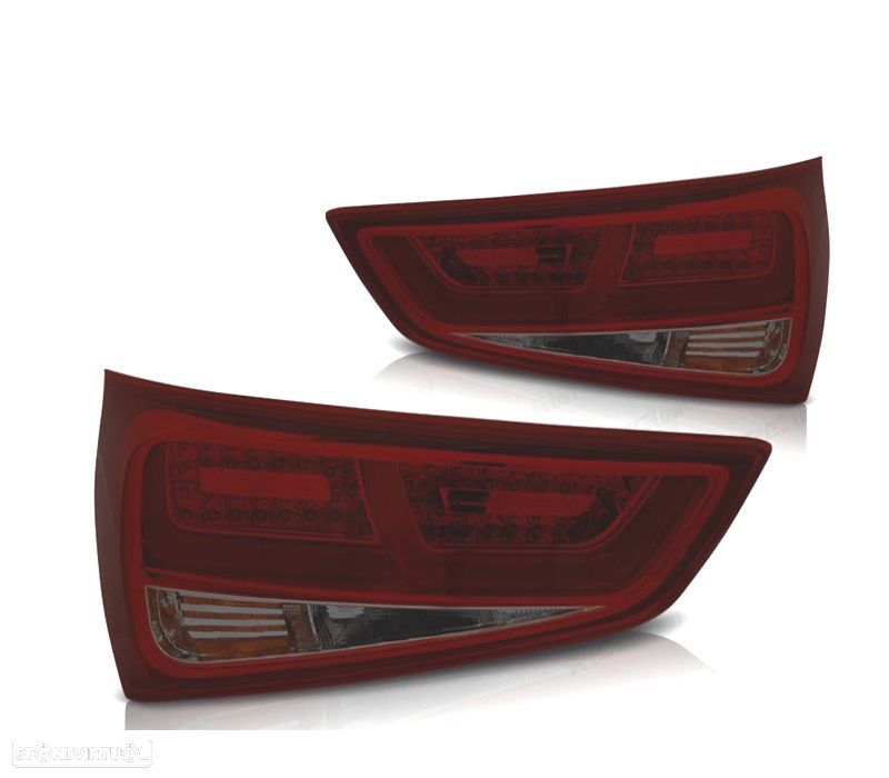 FAROLINS TRASEIROS FUMADOS LED BAR AUDI A1 10-15 - 1