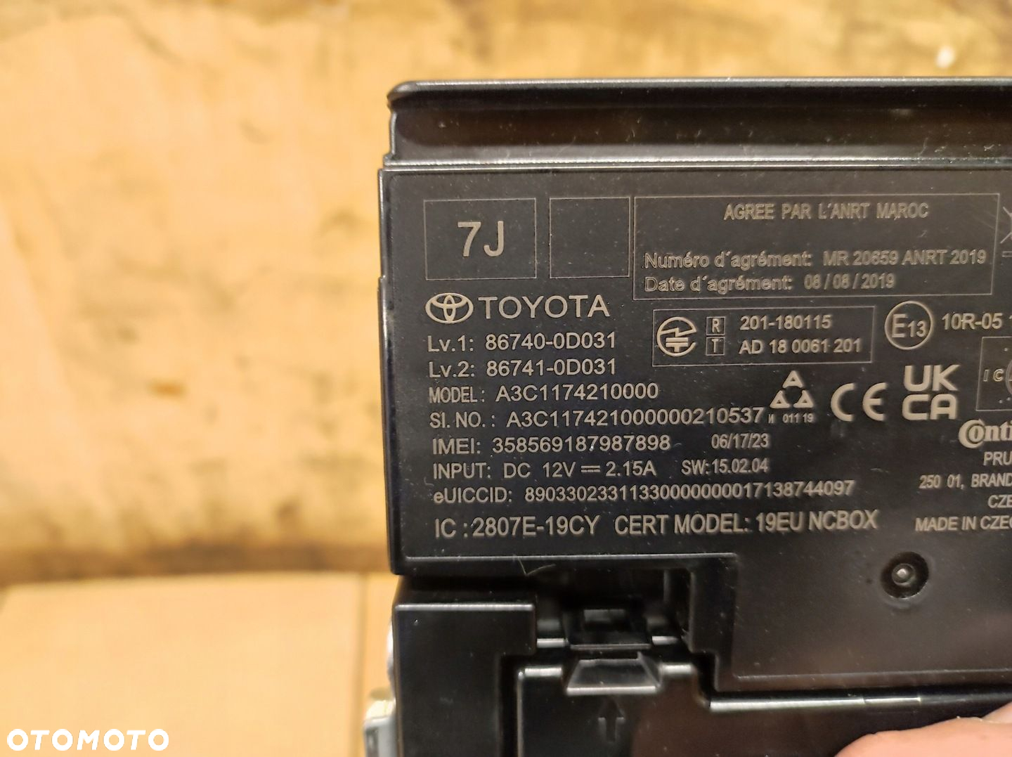 Moduł sterownik telefonu radia nawigacji Yaris Cross - 5