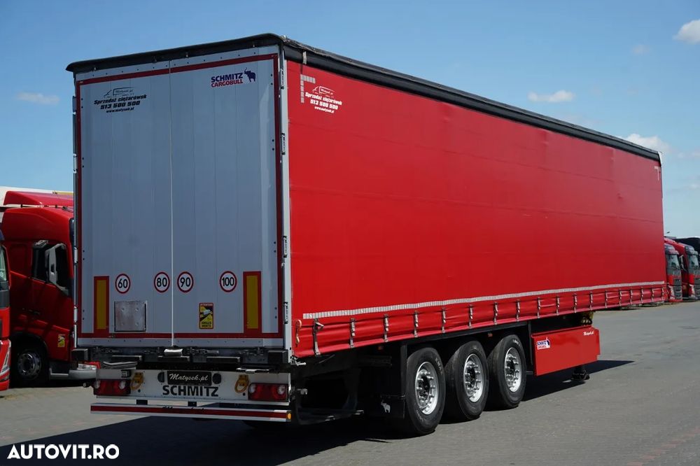 Schmitz Cargobull CORTINĂ / AXĂ RIDICATĂ / ACOPERIȘ RIDICAT / CONTENIER PENTRU PALEȚI - 7