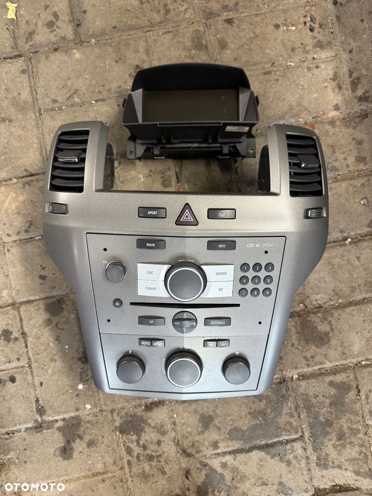 Radio GM Dekor wyświetlacz panel klimatyzacji Opel Zafira B Srebrne Złote lub Czarne - 7