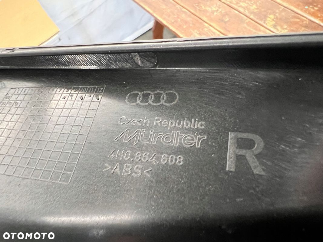 Audi A8 D4 osłona progu prawy tył - 6