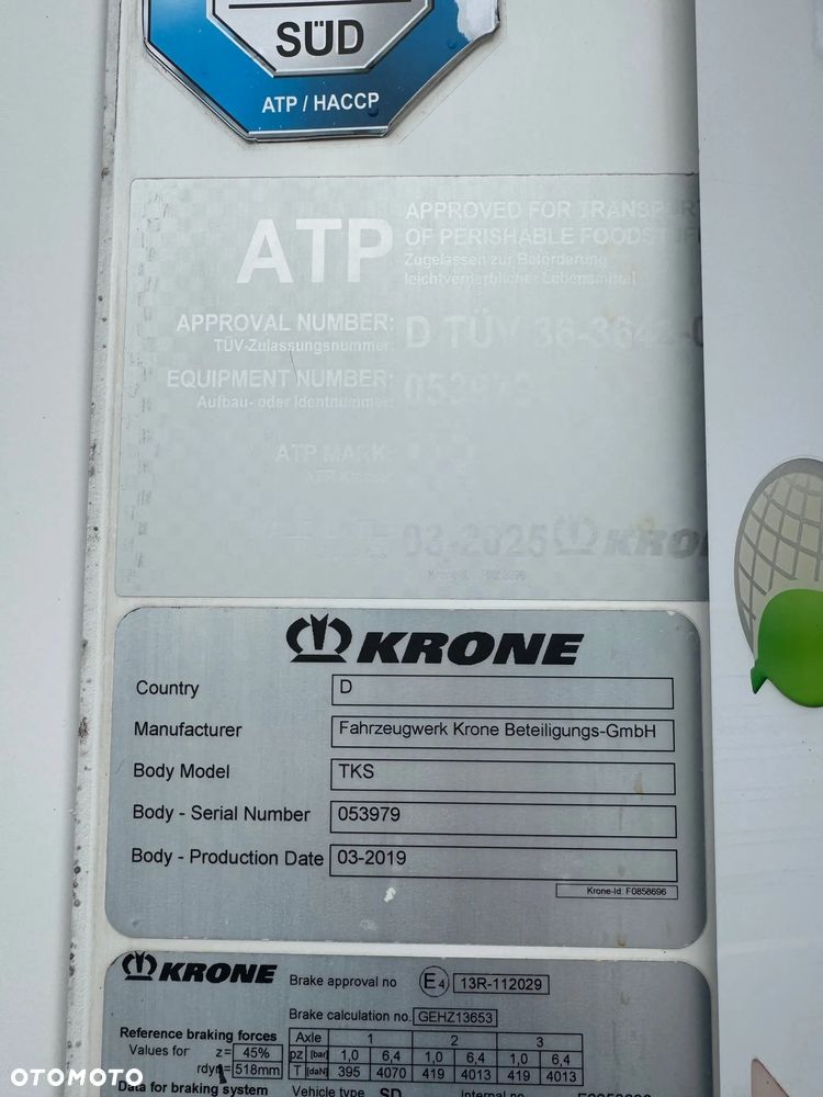 Krone Chłodnia ,Multitemp. Doppelstock, SLXi Spectrum - 36