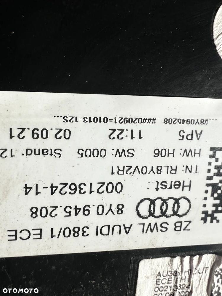 AUDI A3 S3 8Y LAMPA LAMPY TYŁ LEWA PRAWA LED KOMPLET MATRIX 8Y0945207 8Y0945307 8Y0945208 8Y0945308 - 8