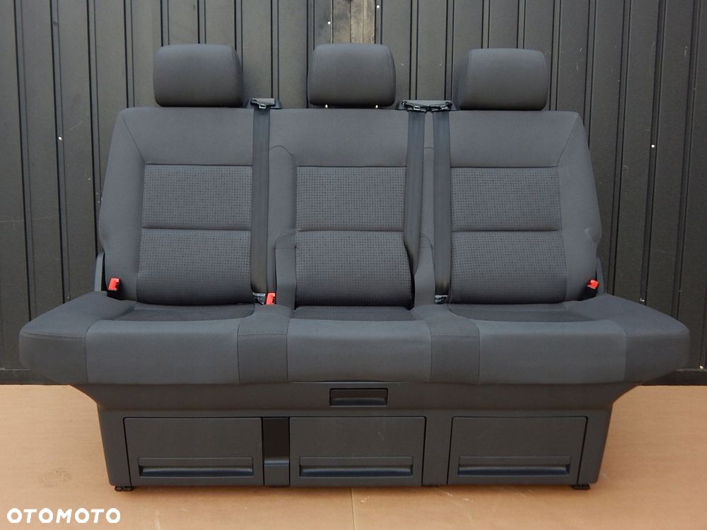 vw t5 t6 multivan fotel kanapa łóżko tył antracyt - 1
