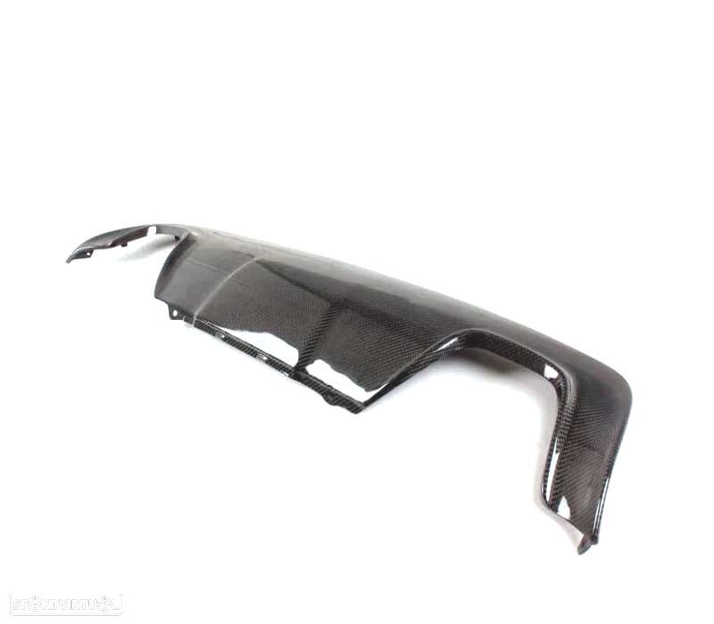 DIFUSOR TRASEIRO BMW E60 03-10 LOOK M SAÍDA DUPLA CARBONO - 4