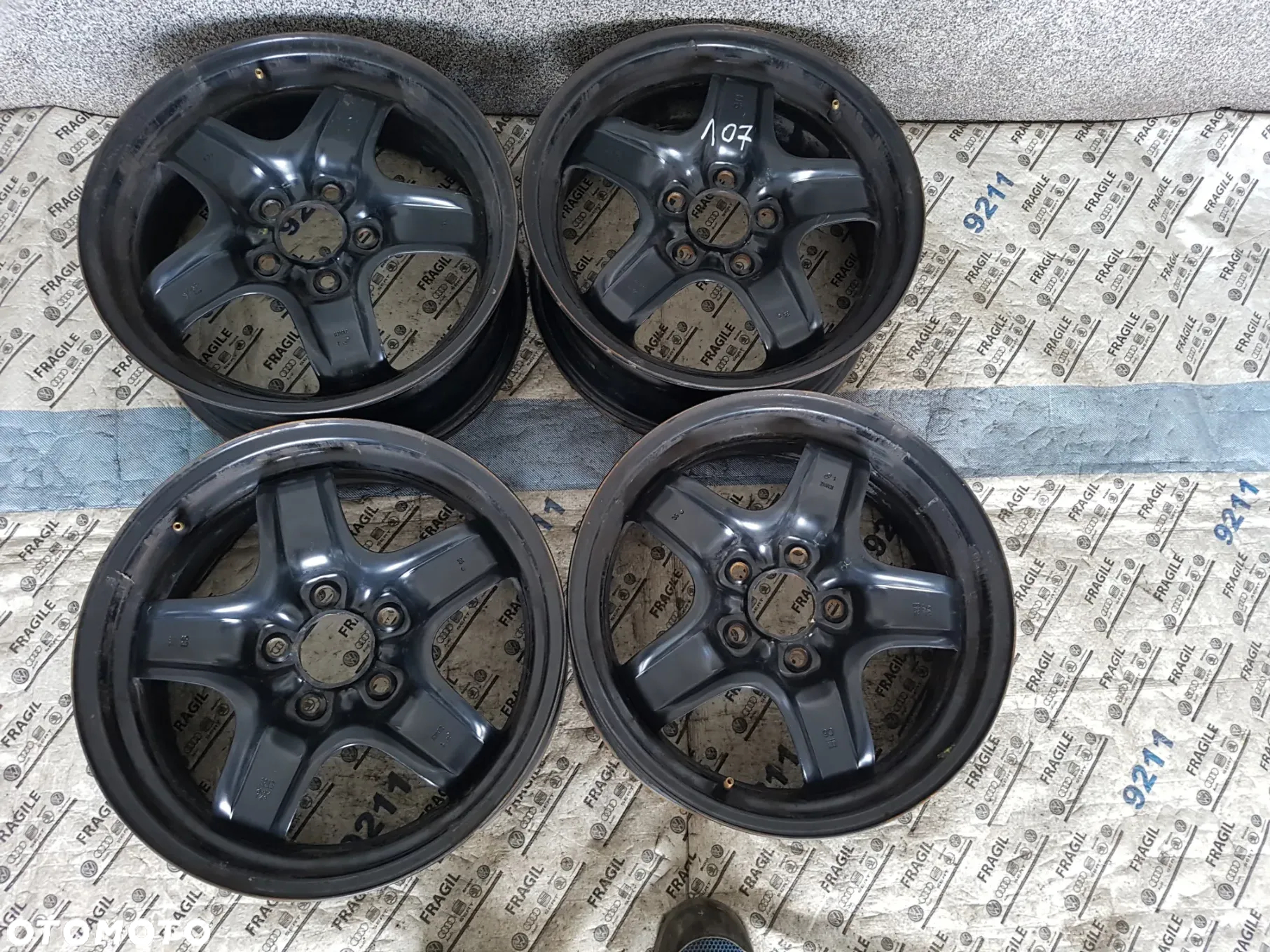 FELGI STALOWE STRUKTURALNE KOŁPAKI OPEL  5x110 6,5JX16 ET39 ASTRA H MERIWA B ZAFIRA B VECTRA C - 4