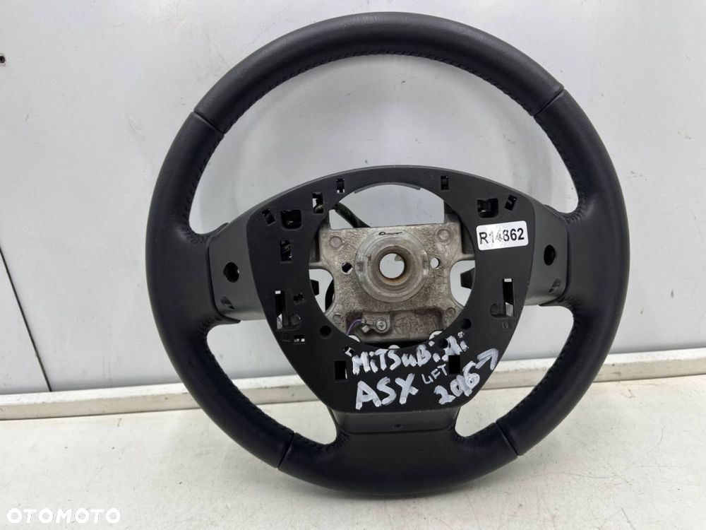 Kierownica Mitsubishi ASX I LIFT 16-22r. multifunkcyjna trójramienna skórzana posiada przetarcia - 11