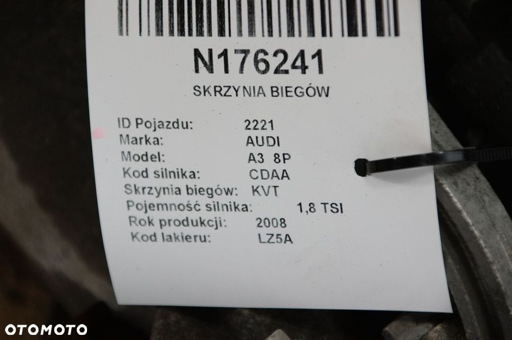 SKRZYNIA BIEGÓW AUDI A3 8P KVT - 6
