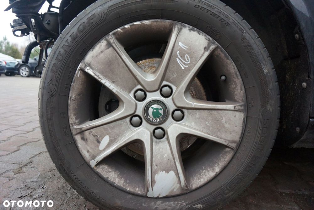 KOŁA FELGI ALUFELGI OCTAVIA II LIFT 16 5X112 6.5J ET50 1Z0601025T CRATERIS 16 5x112 16 5X112 6.5J ET50 SKODA 2008-2013 - 2