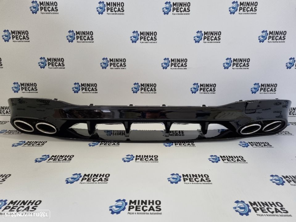 Difusor Traseiro Mercedes CLA (W118) Look CLA35 (Ponteiras Cromadas) - 4