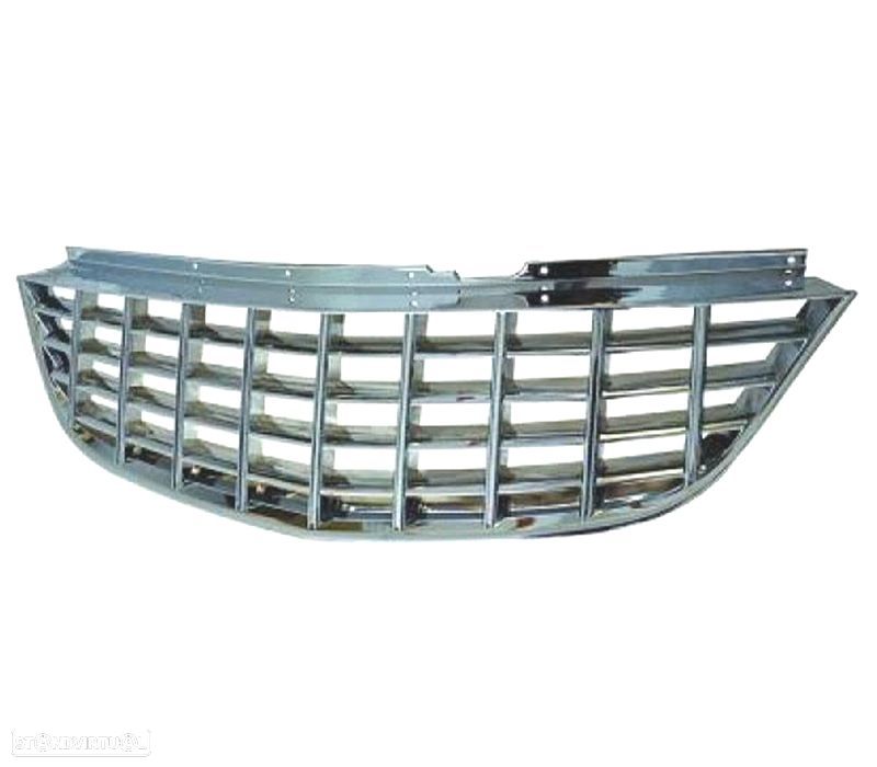 GRELHA OPEL CORSA D 06-10 CROMADA - 1