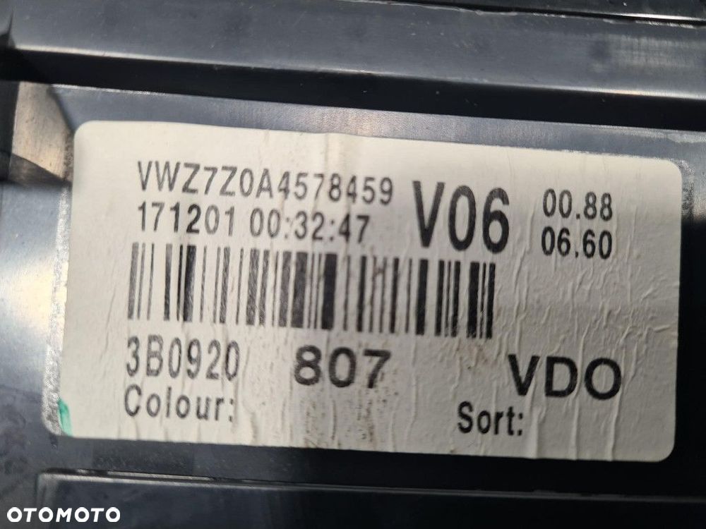 VOLKSWAGEN PASSAT B5 FL 1.8T LICZNIK 3B0920807 - 13