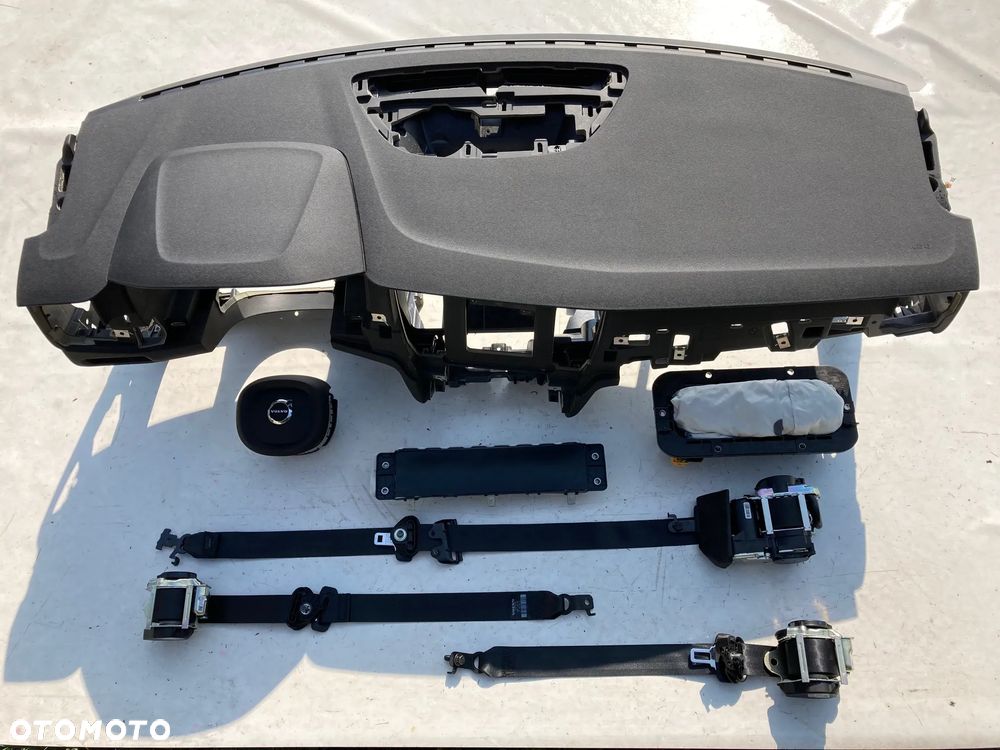 VOLVO S60 V60 III 3 DESKA KONSOLA KOKPIT PULPIT PÓŁKA PARAPET AIRBAG PODUSZKI POWIETRZNE KIEROWCY PASAŻERA KOLANOWA KOLAN FOTELA W FOTEL KURTYNA KURTYNY PASY PAS naprawa regeneracja Raz2 !!! - 1