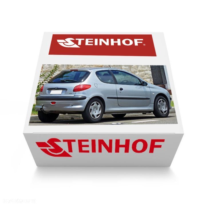 POLSKI HAK HOLOWNICZY STEINHOF + WIĄZKA + GNIAZDO 7PIN/13P PEUGEOT 206 3+5DRZWI HATCHBACK HB - 7