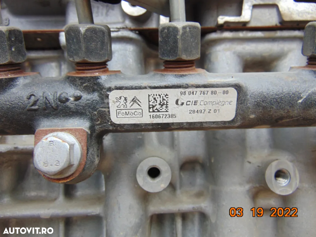 Rampa Injectoare Ford Focus 1.6tdci euro 6 1.5tdci mondeo mk5 kuga Fiesta Tournier Peugeot 208 308 - 2
