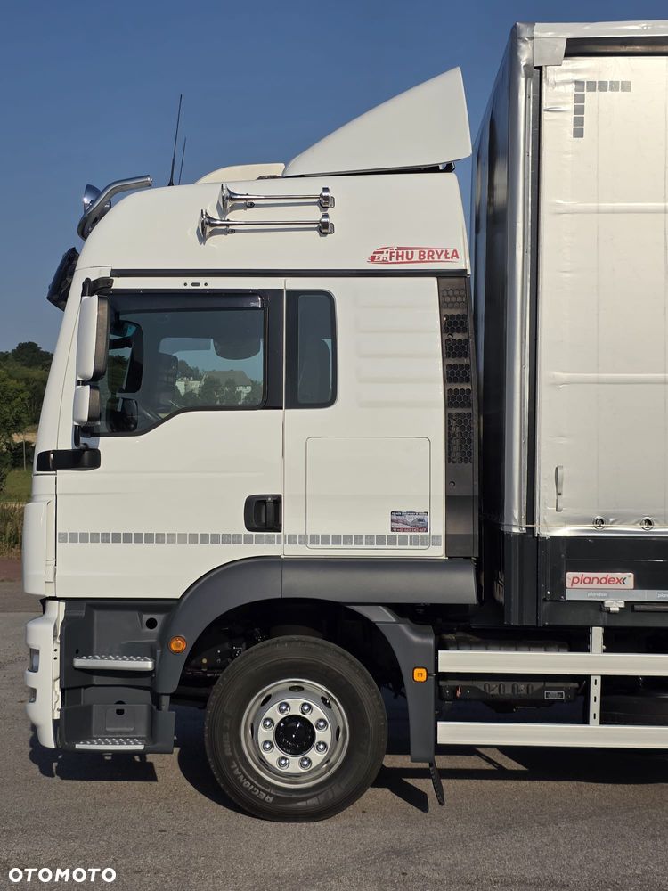 MAN TGM 15.290 / BURTO-FIRANKA / CAŁY NA PODUSZKACH /KLIMA POSTOJOWA / 2018R /  NISKI PRZEBIEG / 18 PALET / E6 / JAK NOWY / WINDA / - 13