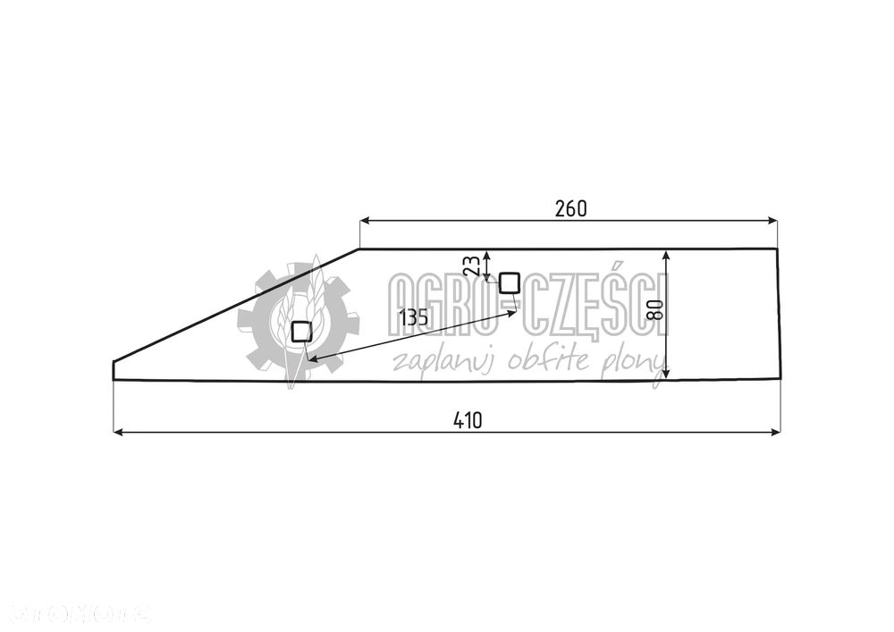 RABEWERK PŁOZA KRÓTKA VP202 27080702 FRANK - 2