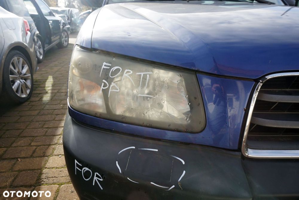 MASKA ZDERZAK BŁOTNIKI LAMPY FORESTER II SG 2J2  SUBARU 2002-2006 NIEBIESKI PRZÓD KOMPLETNY - 30