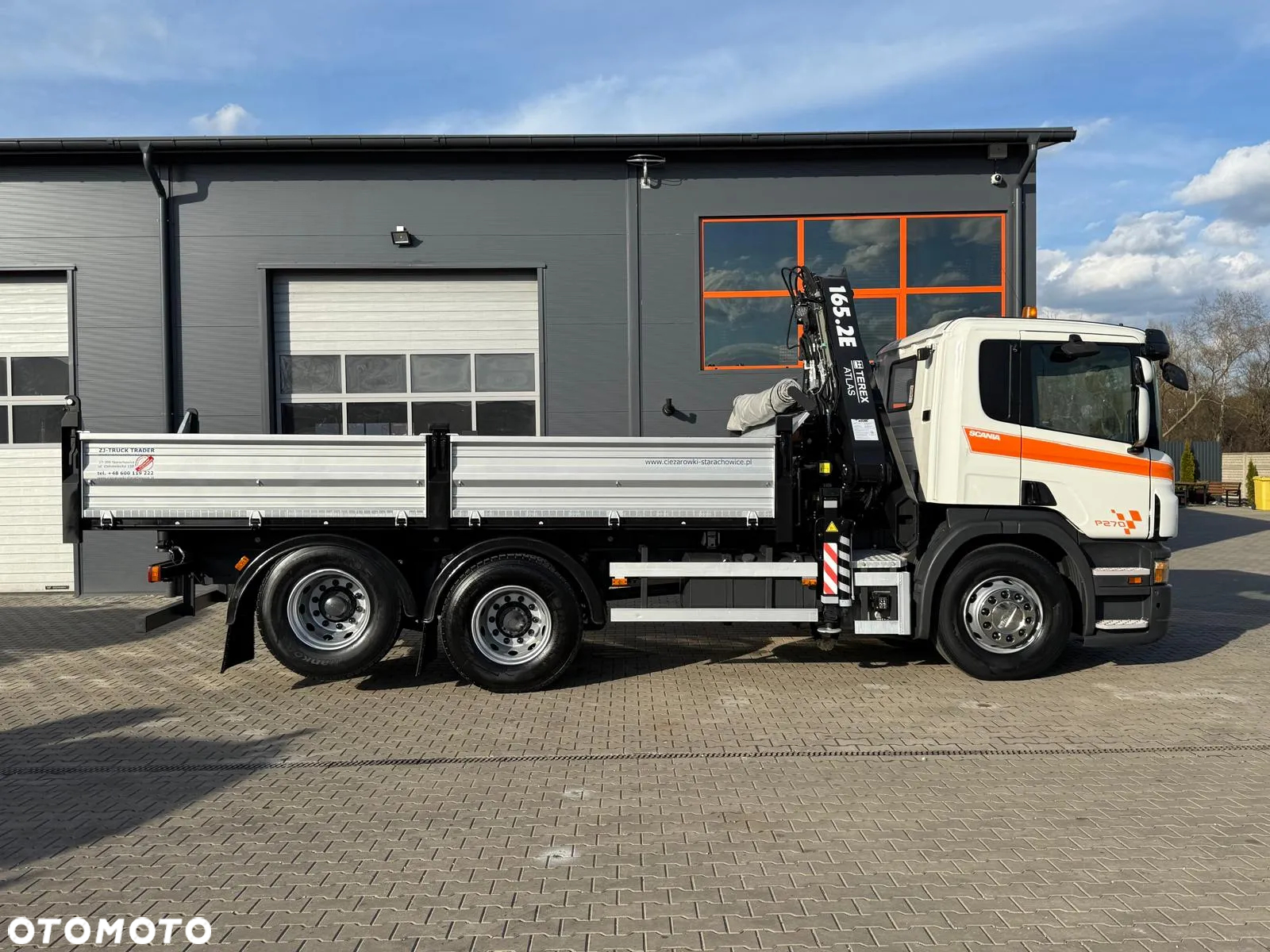 Scania Scania Scania P R 270 / 6x2 / 6x4 / wywrotka 3-S + HDS / stare tacho / żuraw , dzwig , kran , Krane - 6