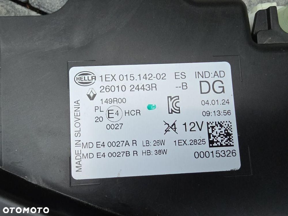 RENAULT MEGANE E-TECH 5 V Lampa prawa Kompletna Full Led 260102443R Chrom - 12