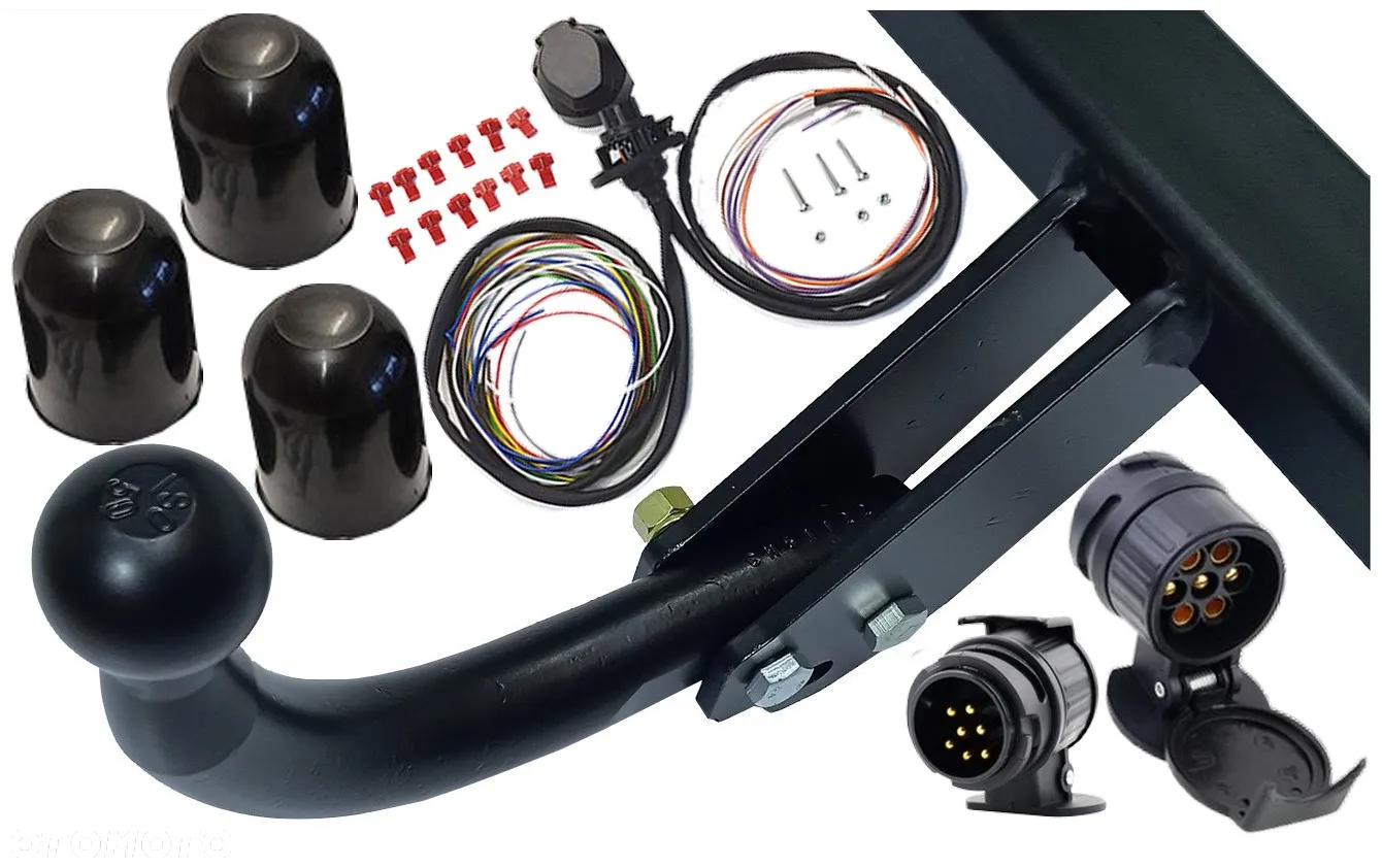 HAK HOLOWNICZY Z KULA ODKRĘCANĄ+STAŁY PLUS x3+WIĄZKA13PIN +ADAPTER do DODGE CALIBER 2006do13 - 4