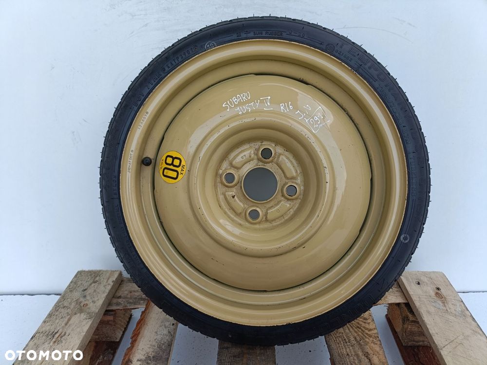 KOŁO DOJAZDOWE Subaru Justy IV 4 _ dojazdówka 105/70 R16 4x100 - 1
