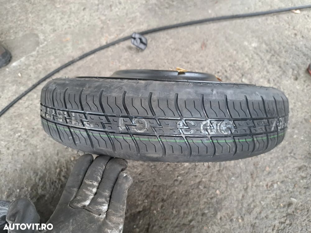 Roata de rezerva Slim Capac protectie roata Cheie prezoane si Carlig Originale Smart Forfour 454 2004-2006 - 6