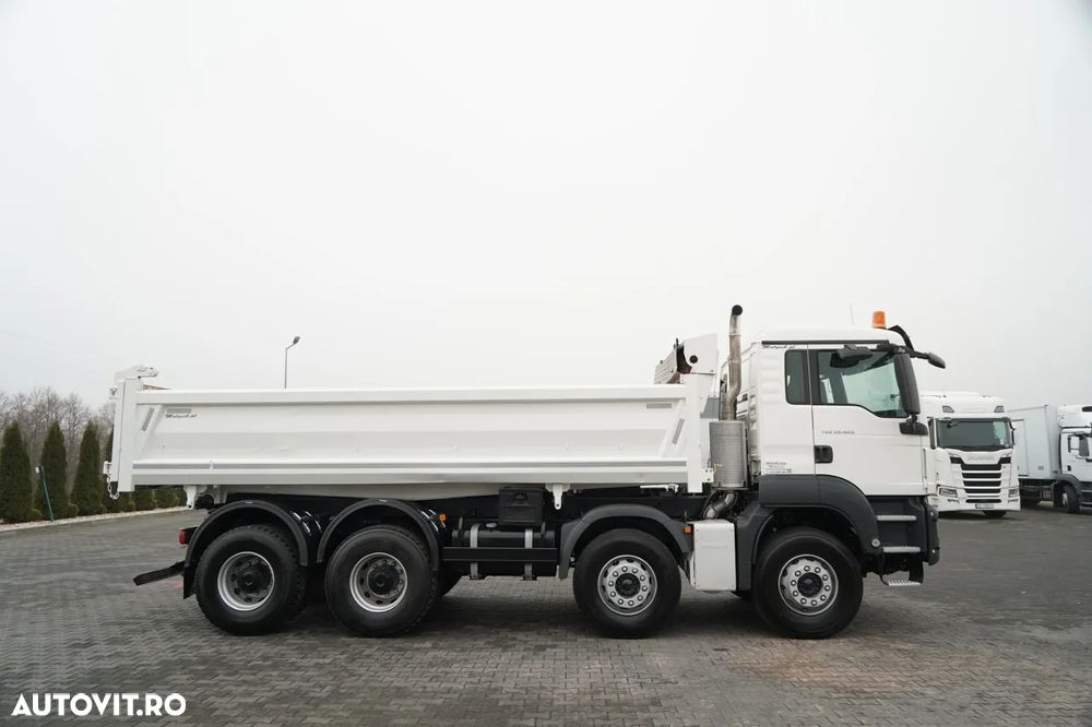 MAN TGS 35.420 / 8x4 / BASCULĂ DUBLĂ / HIDRODOXIE LATERALĂ / BORDMATIC / AUTOMATĂ - 12