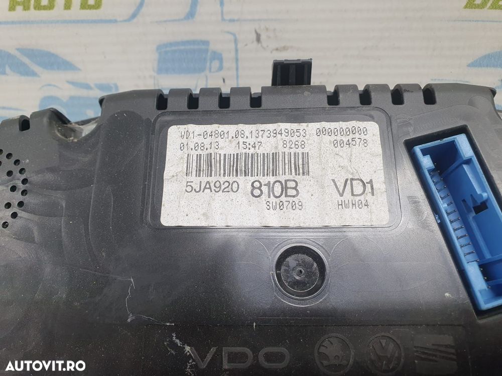 Ceasuri de bord 5ja920810b Skoda Rapid 1 [2012 - 2017] - 7