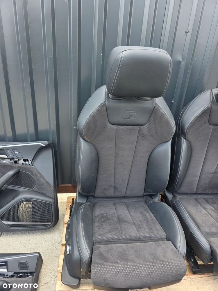 FOTEL FOTELE SKÓRA AUDI A5 8W 8W8 GRZANE MASAŻE ELEKTRYKA ALCANTARA EUROPA - 6