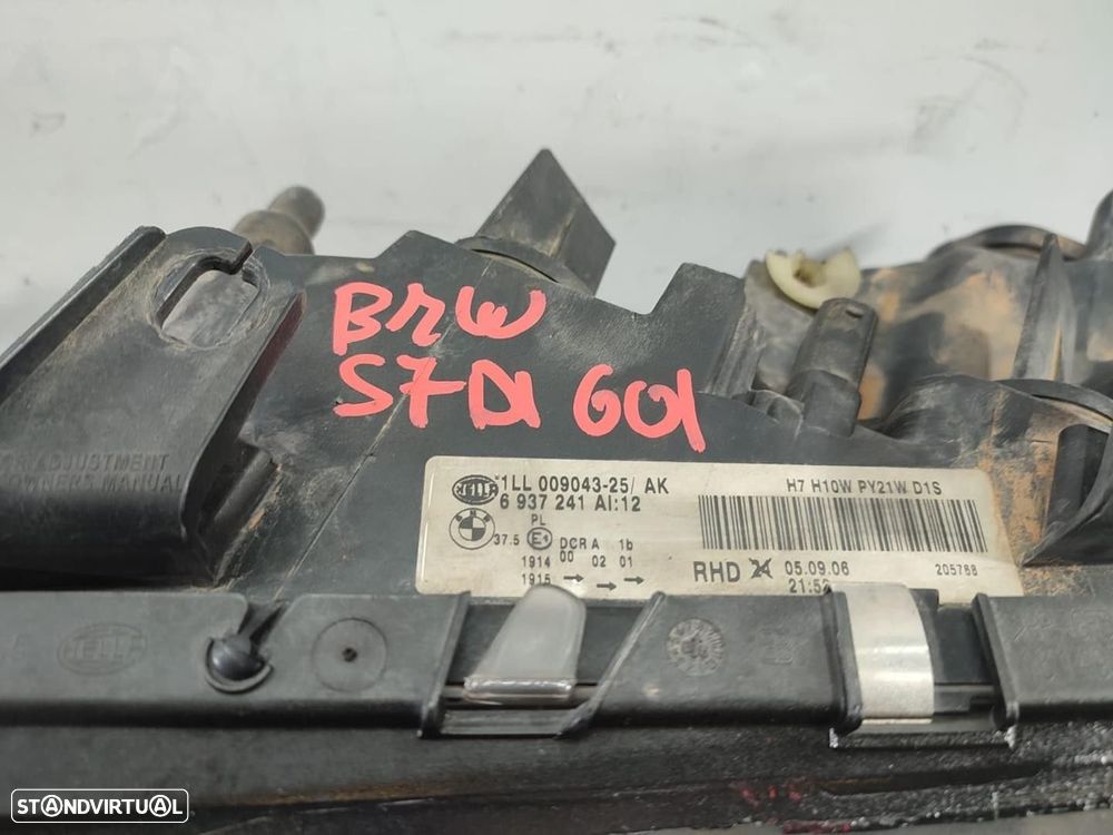 FAROL ESQUERDO BMW 7 2008 - 2