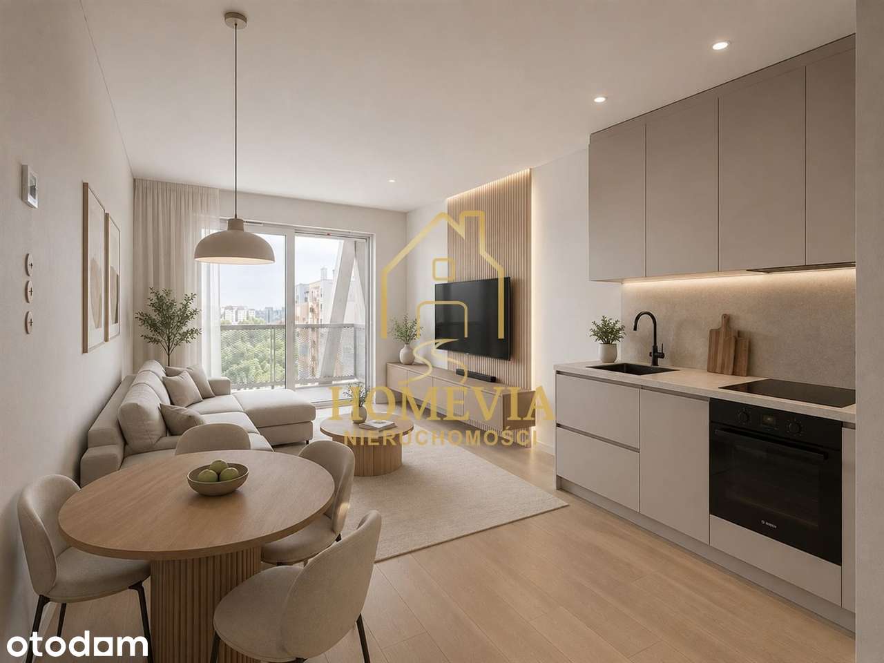 Apartament | 2 pokoje | Duży taras | Widok na par