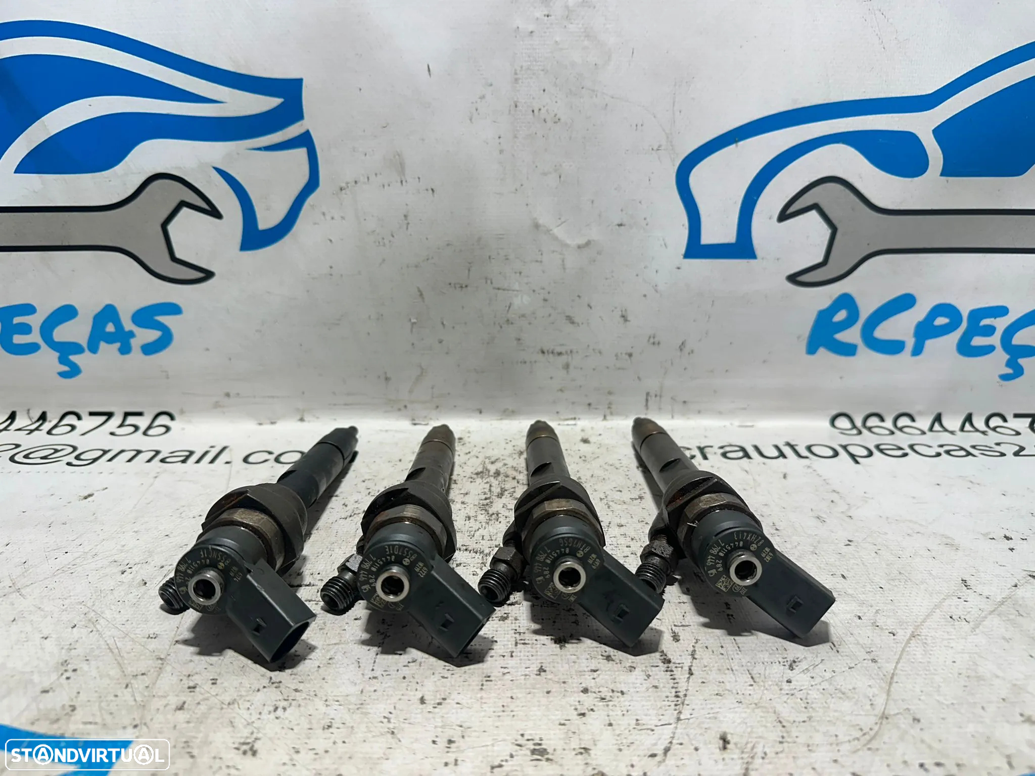.Conjunto de 4 injetores Bosch BMW 2.0D 16v N47D20 N47 N47N 116D 118D 316D 318D 118cv 143cv 2006 - 2016 - 3