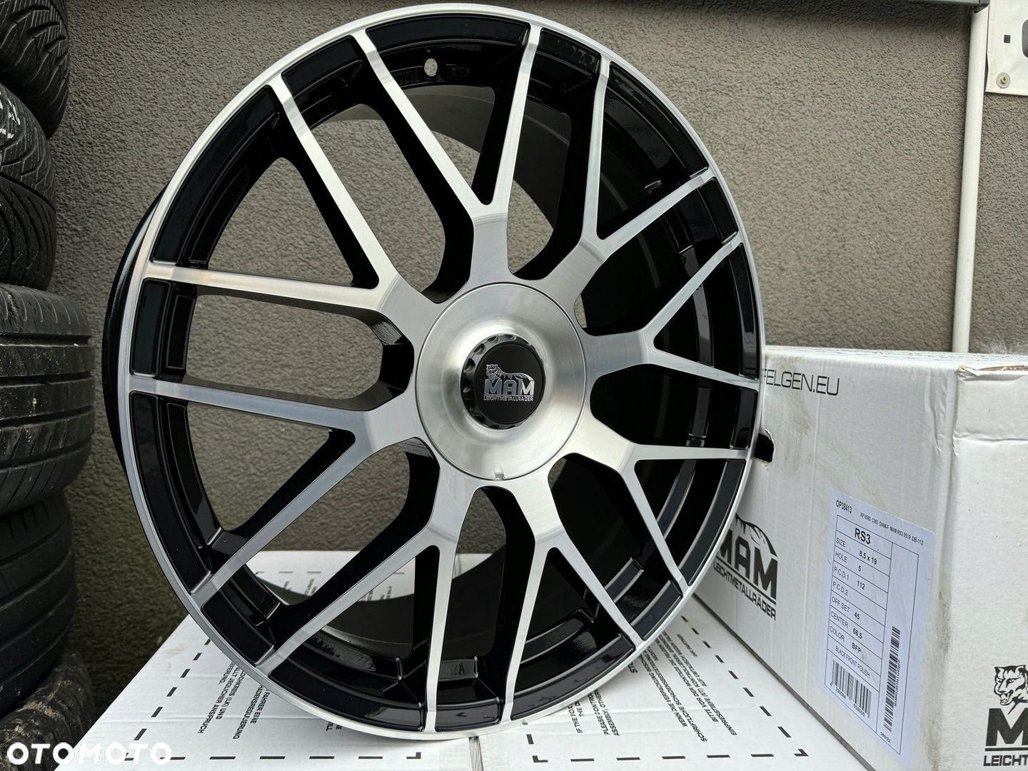Felgi 19cali MAM Audi A3 S3 A4 A6 S4 S6 Q2 Q3 A8 5x112 ET45 - 4