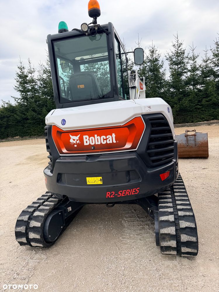 Bobcat Minikoparka Bobcat e50Z 5ton e55 e60 Cat 303.5 304  305 3xłyżki Ramię LOONG dodatkowe linie hydr wyjścia AUX1 + 2 przeciw waga MAX-dociążenie gąsienice 85% od nowości 1 właściciel z Niemiec Auto IDLEE po serwisie Widły wiertnica grabie i inne za dopłatą Szybkozłącze hydr Miller łyżka przedsiębierna Pług  Kubota Takeuchi Jcb - 34
