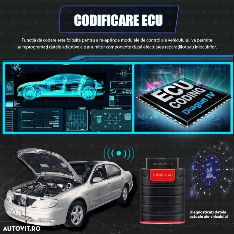 Tester auto Diagnoza auto Profesionala conectare OBD2 LAUNCH ThinkDIAG - 6