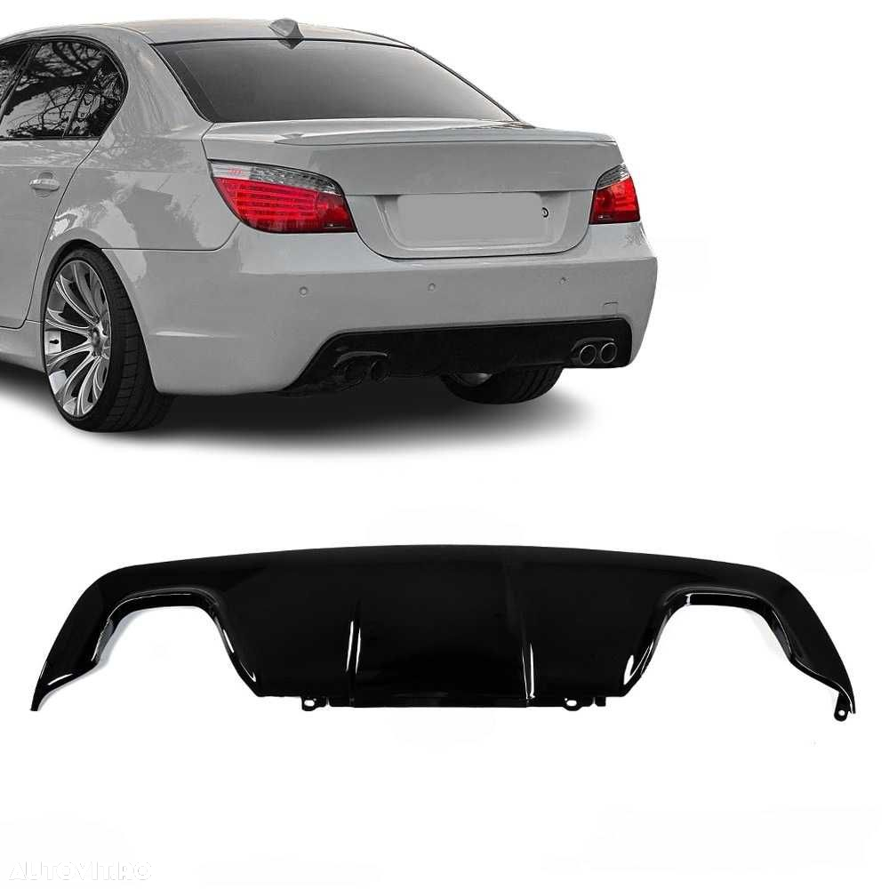Difuzor Prelungire Bara Spate M Performance Evacuare Dubla BMW E60 E61 - 2