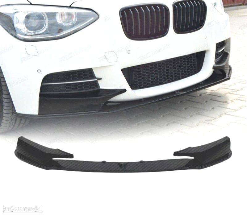 SPOILER LIP FRONTAL PARA BMW F20 F21 11-15 LOOK M PERFORMANCE CARBONO - 1