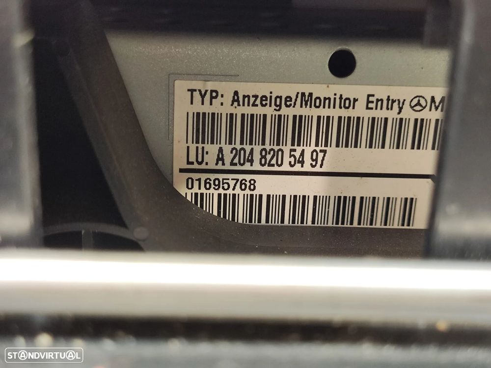 Display Ecra Painel Instrumentos Multimedia GPS Navegação Mercedes Class C W204 A2046801231 - 9