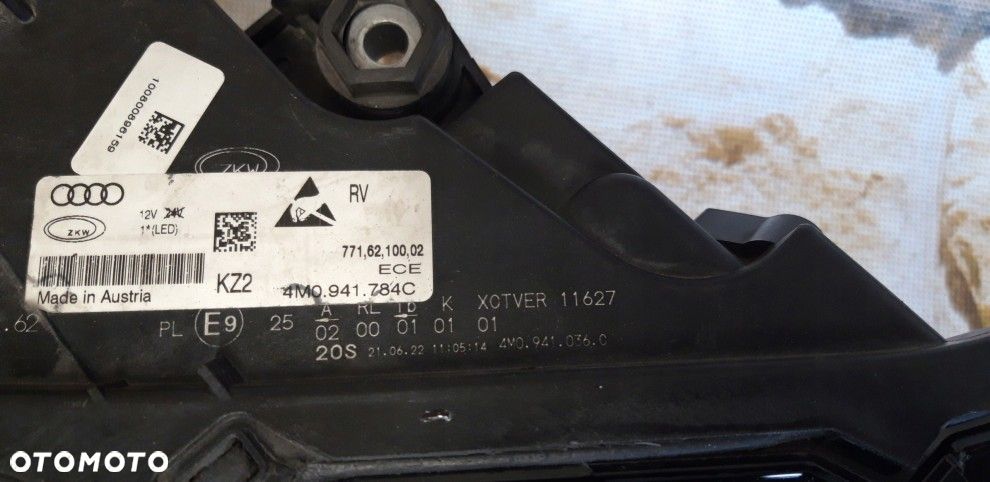 audi q7 4m0 941 036 matrix led europa prawa lampa - 2