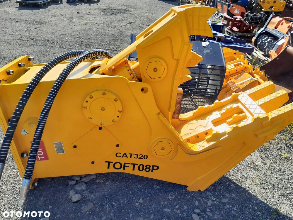 NOWE!!! Hydrauliczne nożyce , tnąco kruszące, wyburzeniowe, nieobrotowe Toft, 1600kg. - 4