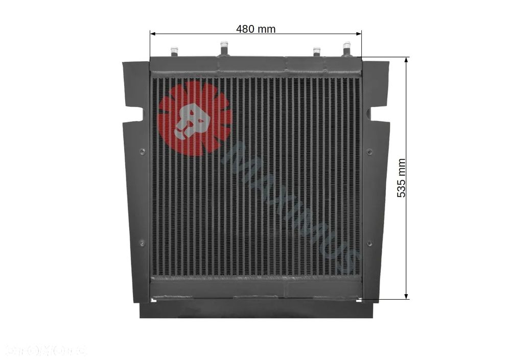 NOWA CHŁODNICA OLEJU CASE 570LXT 580L 580SL 590L 590SL 139783A1 231280A1 233817A1 235811A1 277114A1 291288A1 - 6