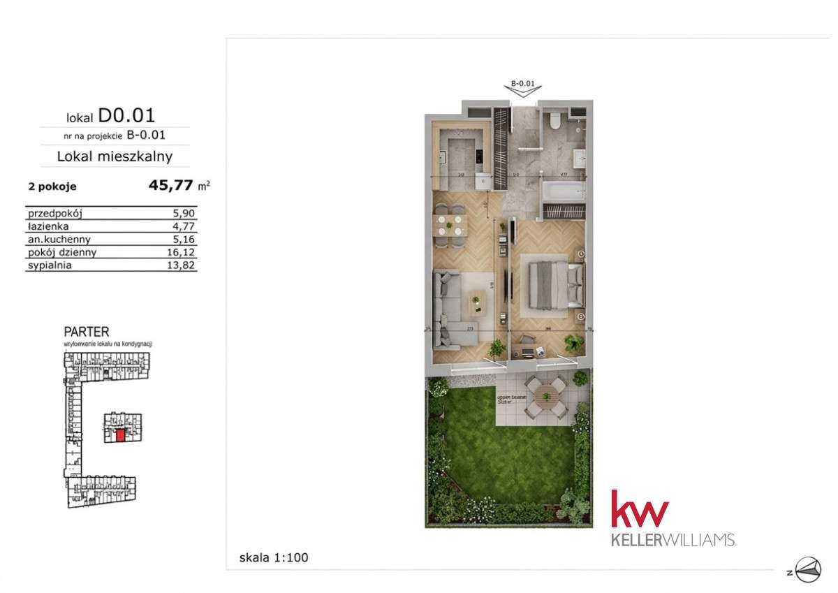 Apartament z ogrodem 350m od tramwaju | Naramowice