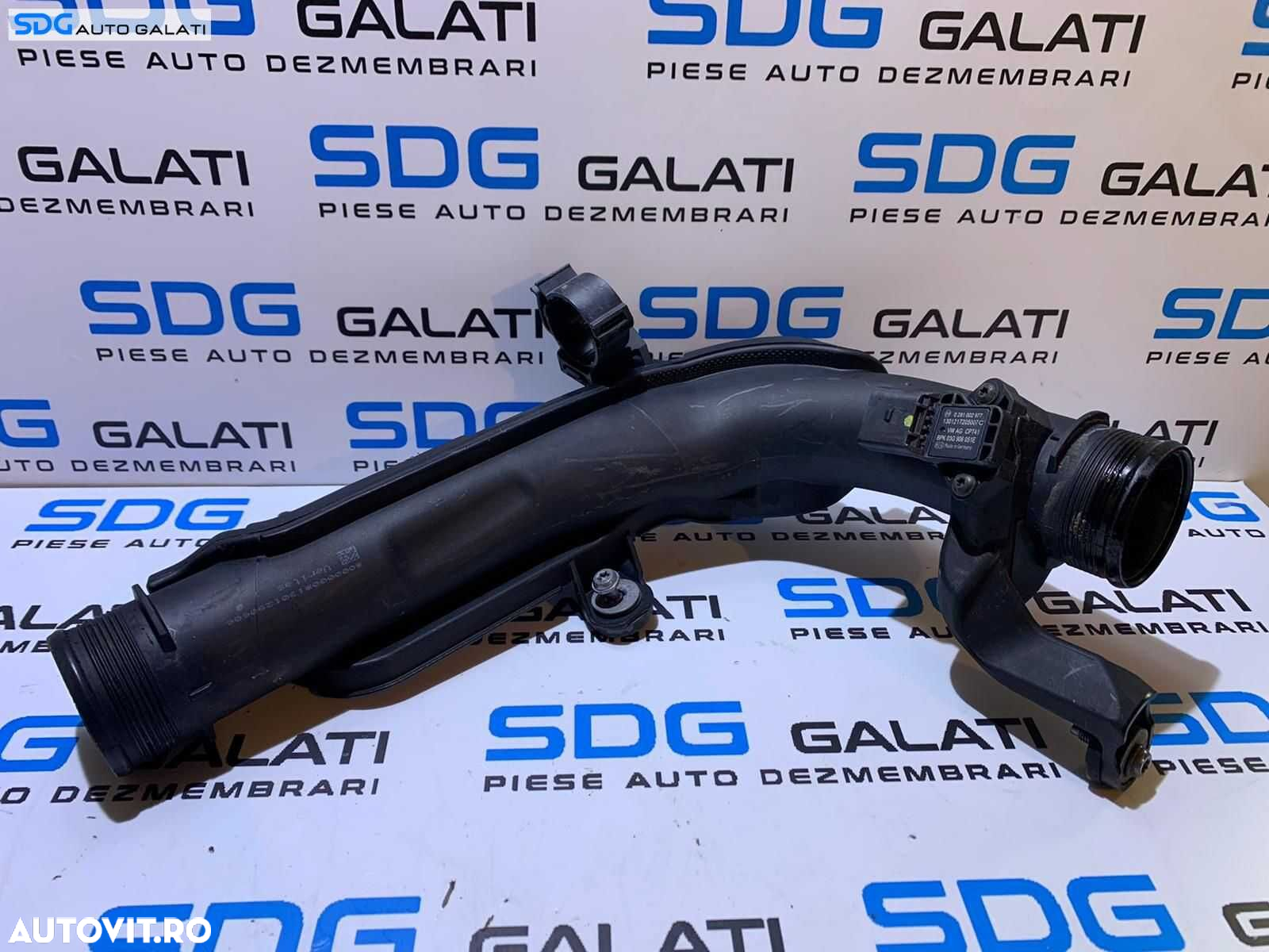 Conducta Teava Tubulatura Completa cu Senzor Presiune Aer MAP Intercooler Volkswagen Golf 5 2.0 TDI CBDA CBDB 2004 - 2008 Cod 1K0145770AE [C4205] - 5